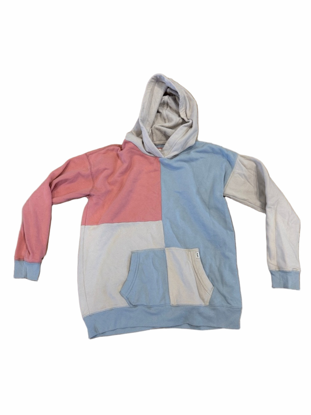 Abercrombie Kids Patchwork Colorblock Hoodie Size 15/16